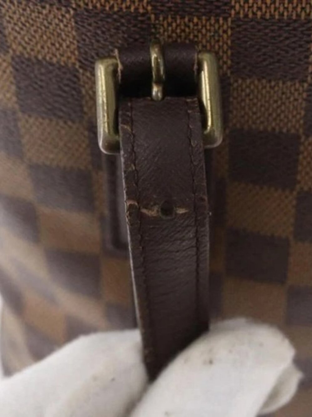 LOUIS VUITTON Damier Ebene Marais Shoulder Bag N42240 LV Auth bs33501 - Picture 8 of 16